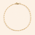 Women’s Minimalist Fine Paperclip Link Bracelet