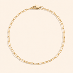 Women’s Minimalist Fine Paperclip Link Bracelet