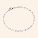 Women’s Minimalist Fine Paperclip Link Bracelet