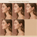 Classic Gold Hoop Earrings in Seven Sizes