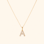 S925 Sterling Silver Personalized 26 Letter Pendant Necklace