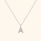 S925 Sterling Silver Personalized 26 Letter Pendant Necklace