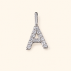 S925 Sterling Silver Personalized 26 Letter Pendant Necklace