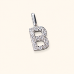 S925 Sterling Silver Personalized 26 Letter Pendant Necklace