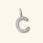 S925 Sterling Silver Personalized 26 Letter Pendant Necklace
