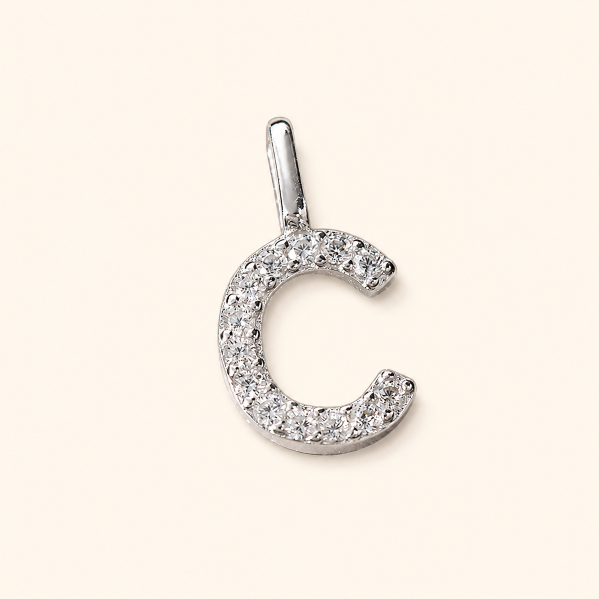 S925 Sterling Silver Personalized 26 Letter Pendant Necklace