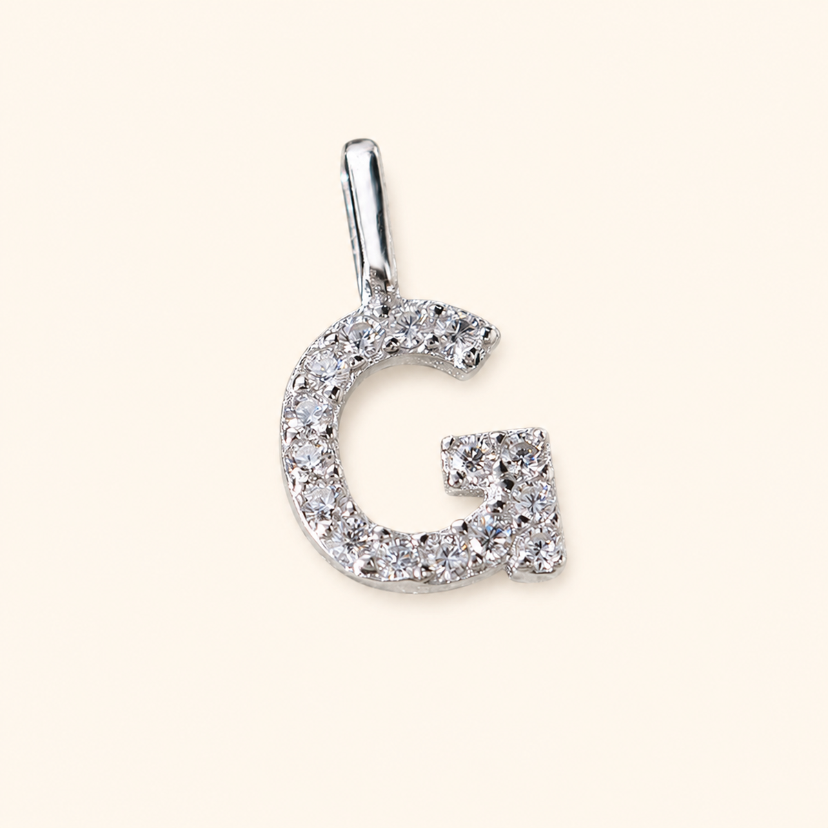 S925 Sterling Silver Personalized 26 Letter Pendant Necklace