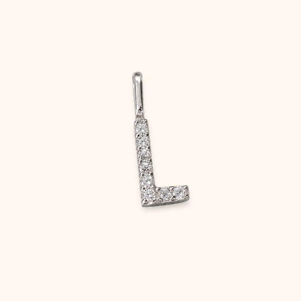 S925 Sterling Silver Personalized 26 Letter Pendant Necklace