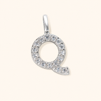 S925 Sterling Silver Personalized 26 Letter Pendant Necklace