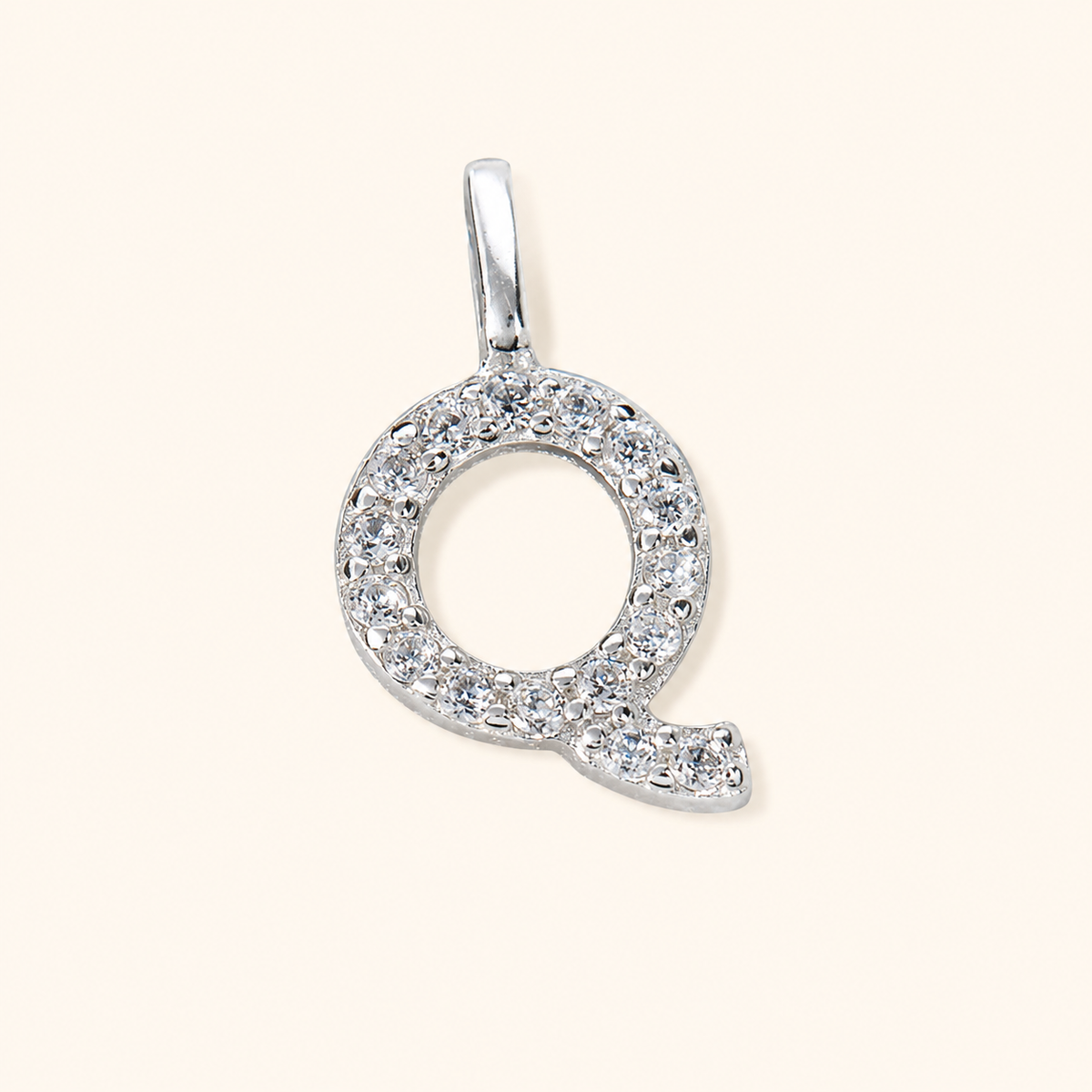 S925 Sterling Silver Personalized 26 Letter Pendant Necklace