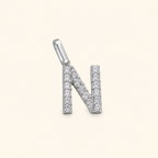 S925 Sterling Silver Personalized 26 Letter Pendant Necklace