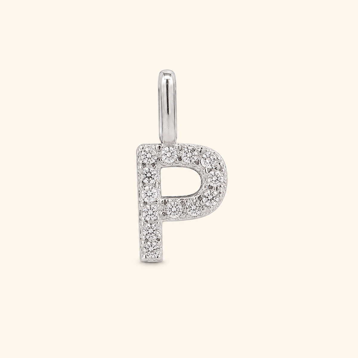 S925 Sterling Silver Personalized 26 Letter Pendant Necklace
