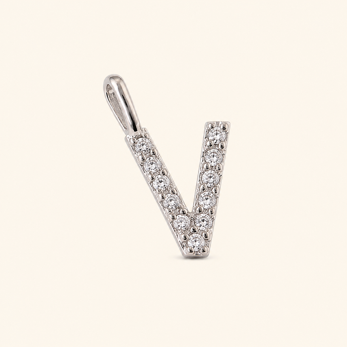 S925 Sterling Silver Personalized 26 Letter Pendant Necklace
