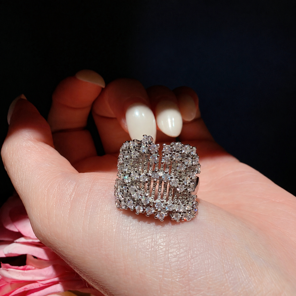 Women’s All-Over Sparkle Cubic Zirconia Ring Collection