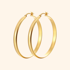 Classic Gold Hoop Earrings in Seven Sizes